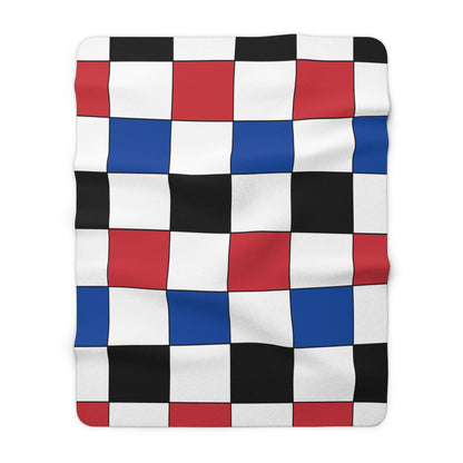 Republic Of Korea Retro Check Blanket Throw