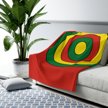 Bolivia Retro Target Blanket Throw