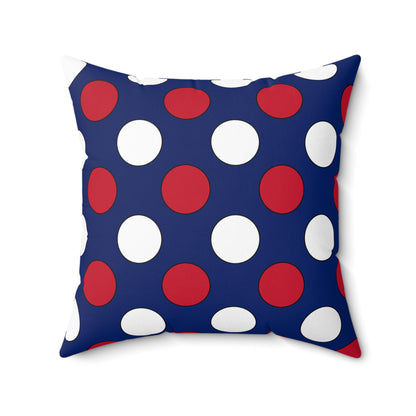 Ascension Island Retro Polka Dots Cushion Pillow