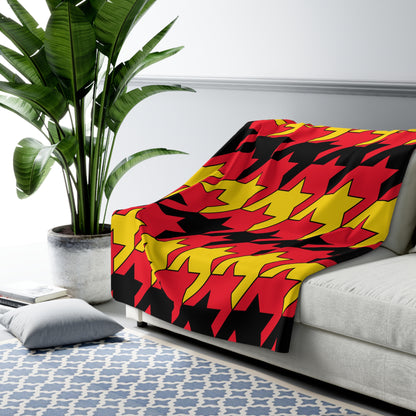 Belgium Retro Houndstooth Blanket Throw