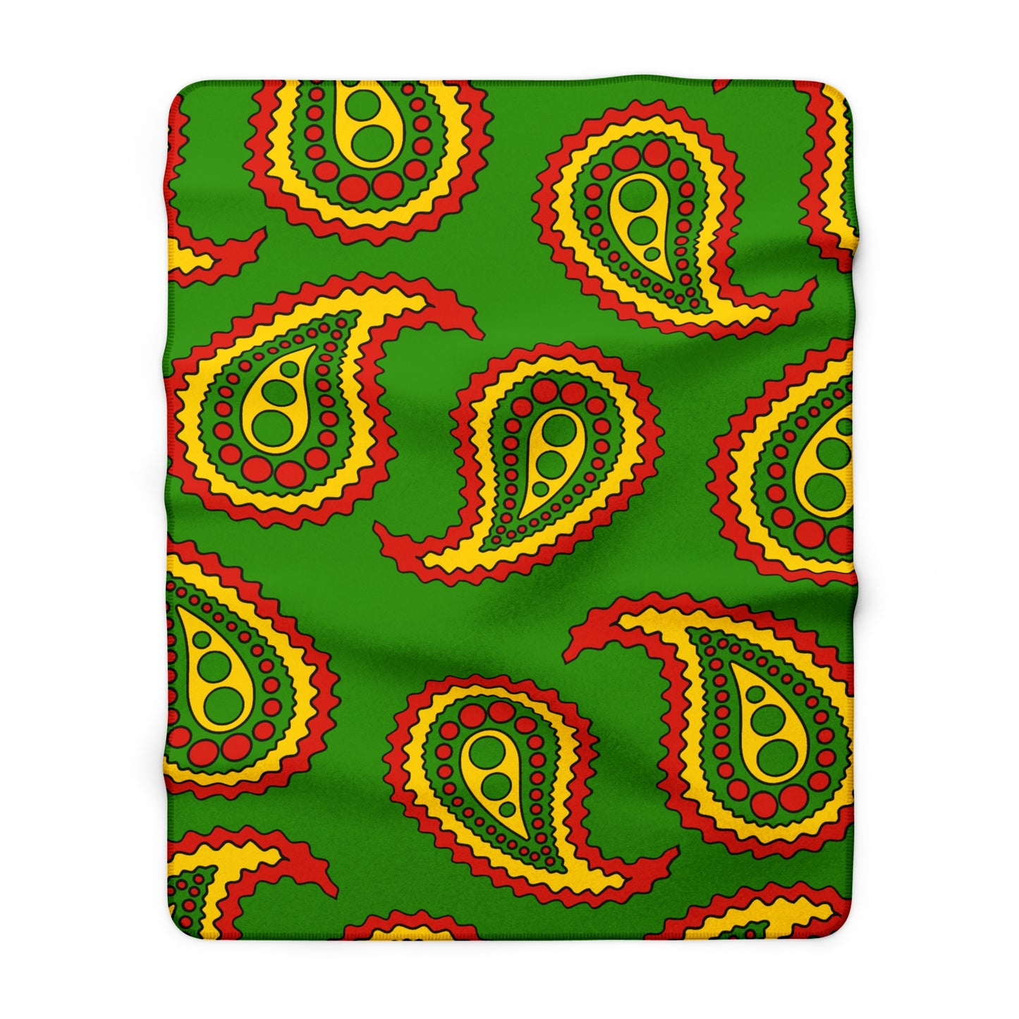 Benin Retro Paisley Blanket Throw