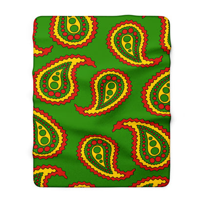 Benin Retro Paisley Blanket Throw