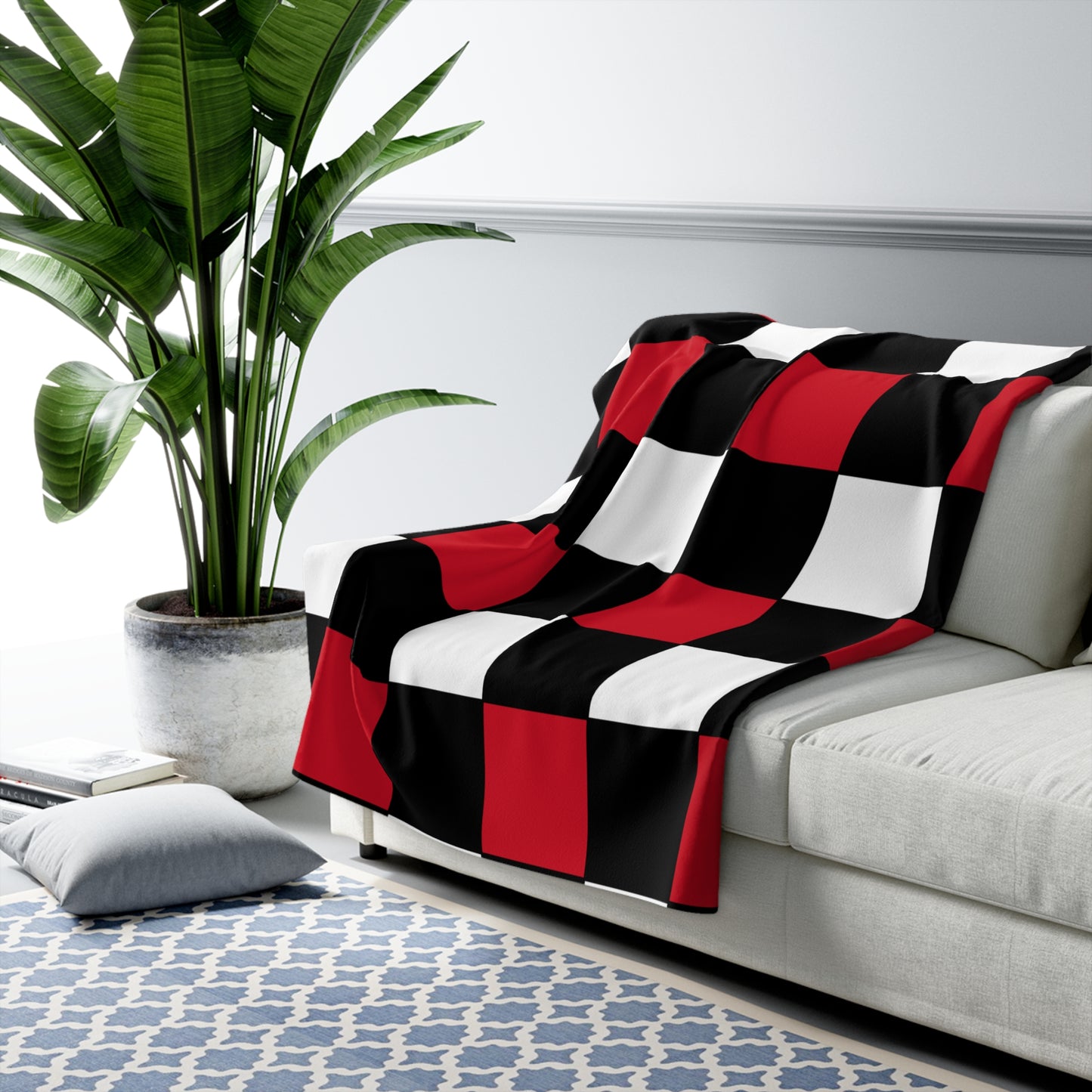 Iraq Retro Check Blanket Throw