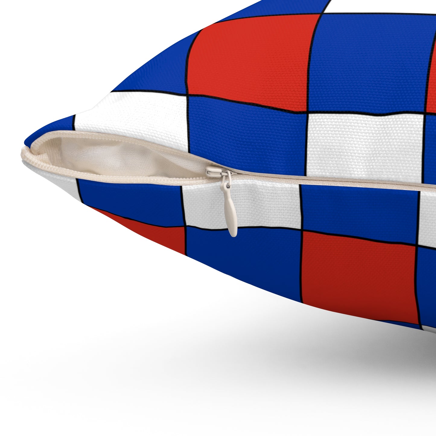 Russia Retro Check Cushion Pillow