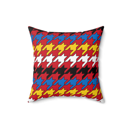 Antigua And Barbuda Retro Houndstooth Cushion Pillow