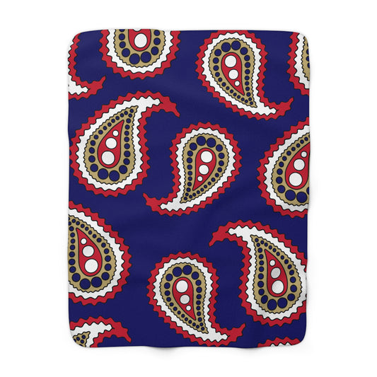 Saint Helena Retro Paisley Blanket Throw