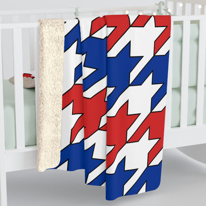 Faroe Islands Retro Houndstooth Blanket Throw