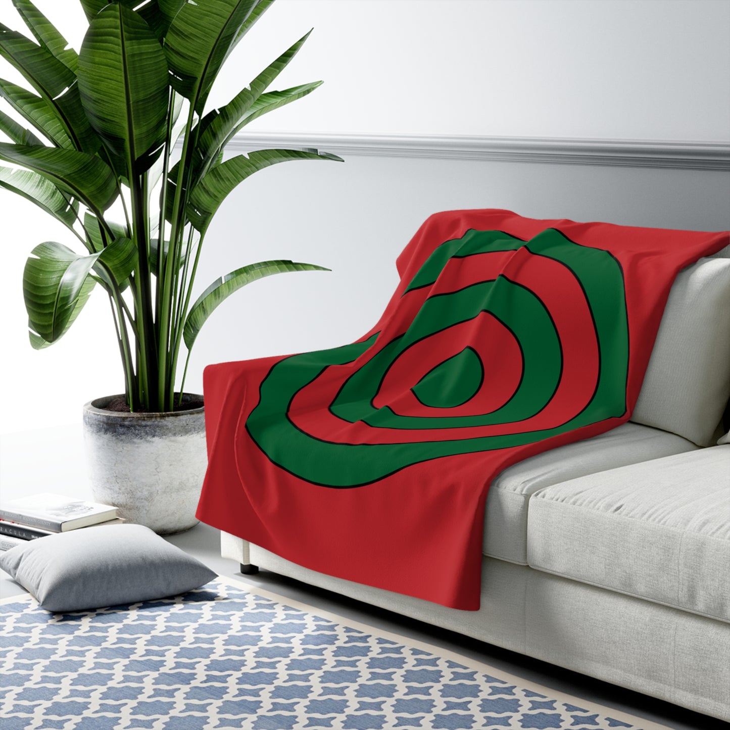 Morocco Retro Target Blanket Throw
