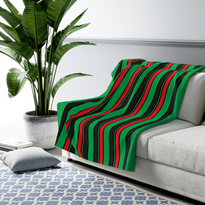 Martinique Retro Stripes Blanket Throw