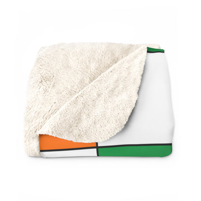 Ireland Retro Check Blanket Throw