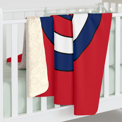 Lao Peoples Democratic Republic Retro Target Blanket Throw