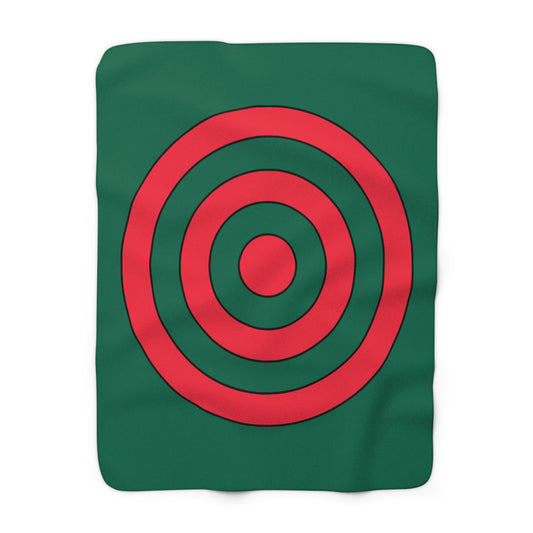 Bangladesh Retro Target Blanket Throw