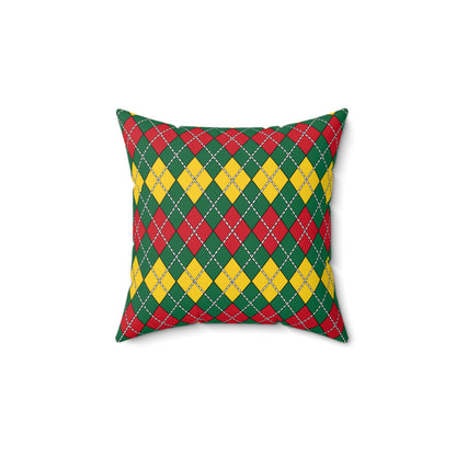 Ghana Retro Argyle Cushion Pillow