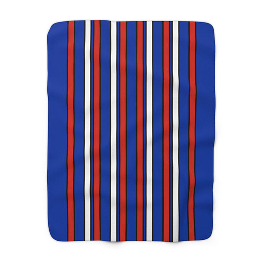 Russia Retro Stripes Blanket Throw
