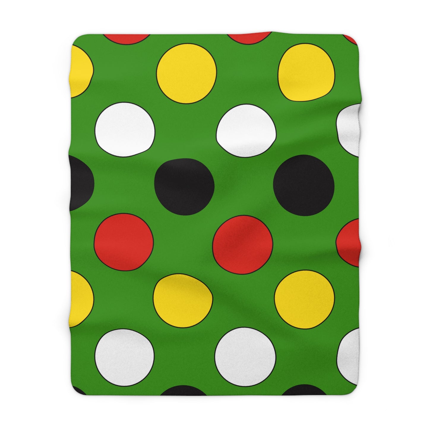 Guyana Retro Polka Dots Blanket Throw