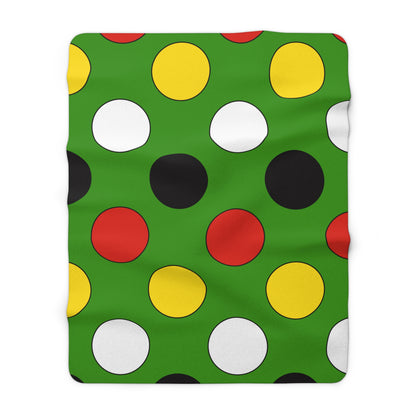 Guyana Retro Polka Dots Blanket Throw