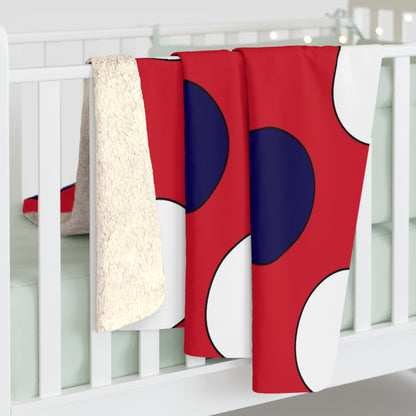Bermuda Retro Polka Dots Blanket Throw