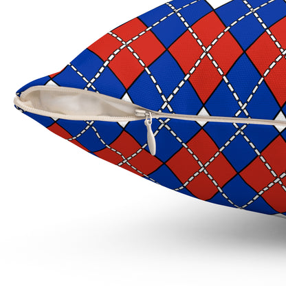 Russia Retro Argyle Cushion Pillow
