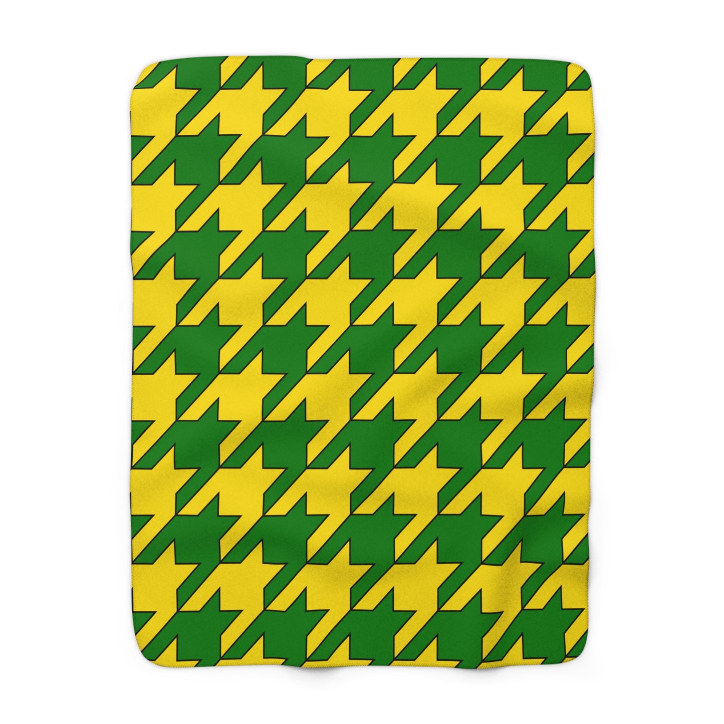 Cocos Islands Retro Houndstooth Blanket Throw