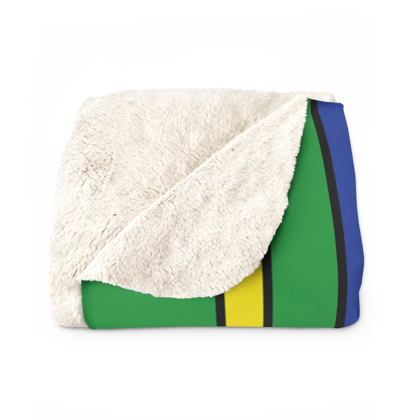 Brazil Retro Stripes Blanket Throw