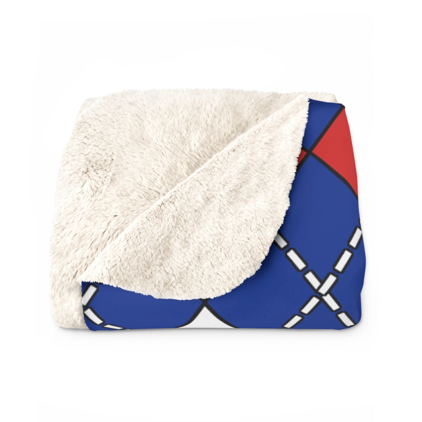 Iceland Retro Argyle Blanket Throw