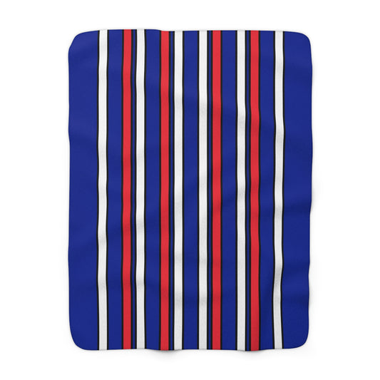 French Southern Territories Retro Stripes Blanket Throw