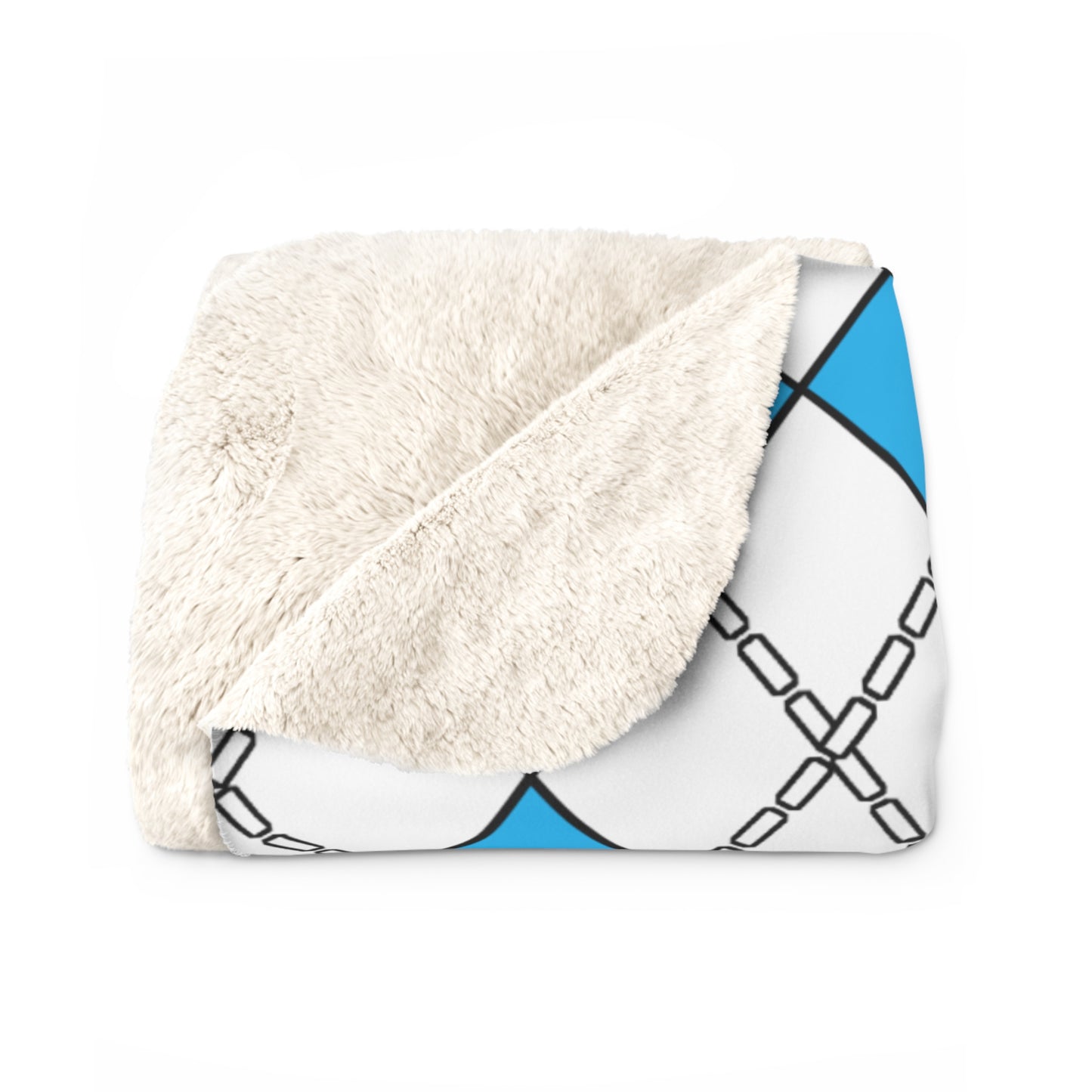 San Marino Retro Argyle Blanket Throw