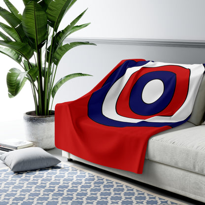 Nepal Retro Target Blanket Throw