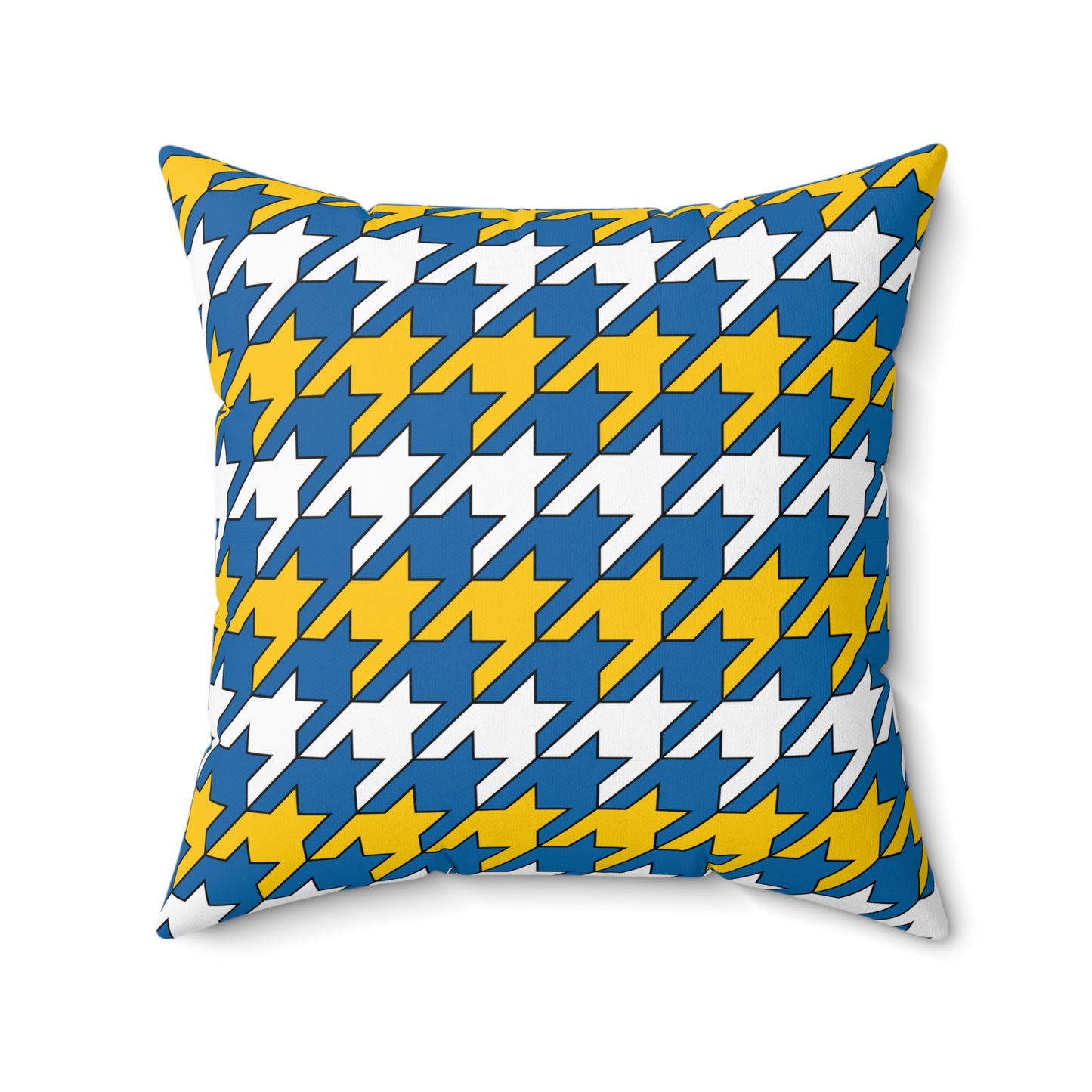 Canary Islands Retro Houndstooth Cushion Pillow