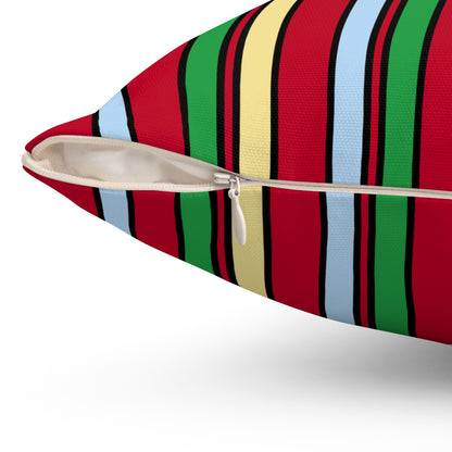 Eritrea Retro Stripes Cushion Pillow