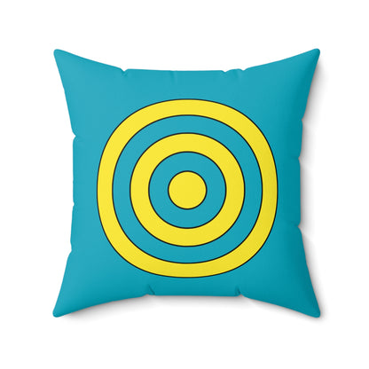 Kazakhstan Retro Target Cushion Pillow