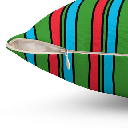 Azerbaijan Retro Stripes Cushion Pillow
