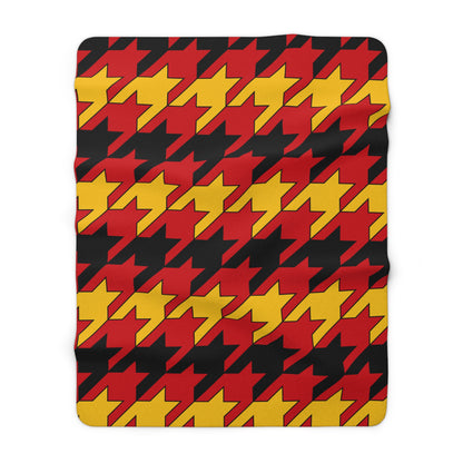 Timor Leste Retro Houndstooth Blanket Throw