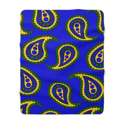 Solomon Islands Retro Paisley Blanket Throw