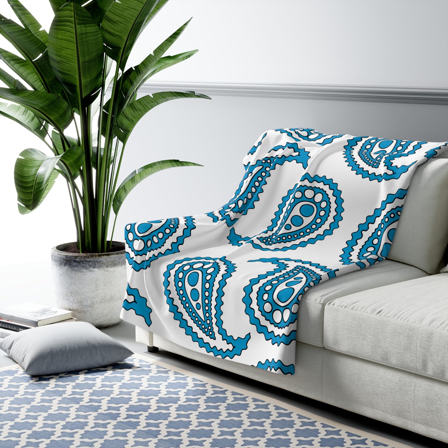 Galicia Retro Paisley Blanket Throw