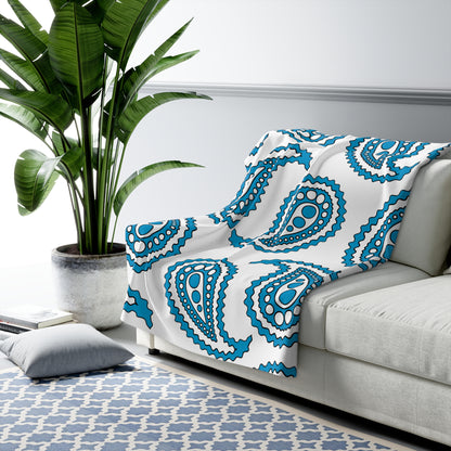 Galicia Retro Paisley Blanket Throw