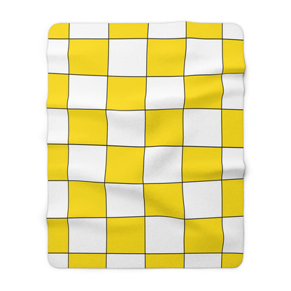 Vatican City Retro Check Blanket Throw