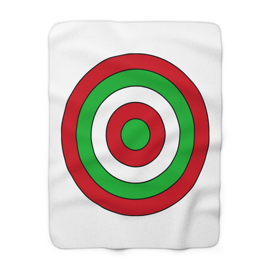 Burundi Retro Target Blanket Throw