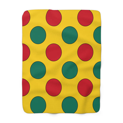 Cameroon Retro Polka Dots Blanket Throw