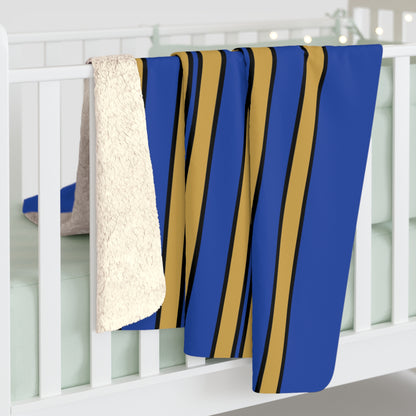 Kosovo Retro Stripes Blanket Throw