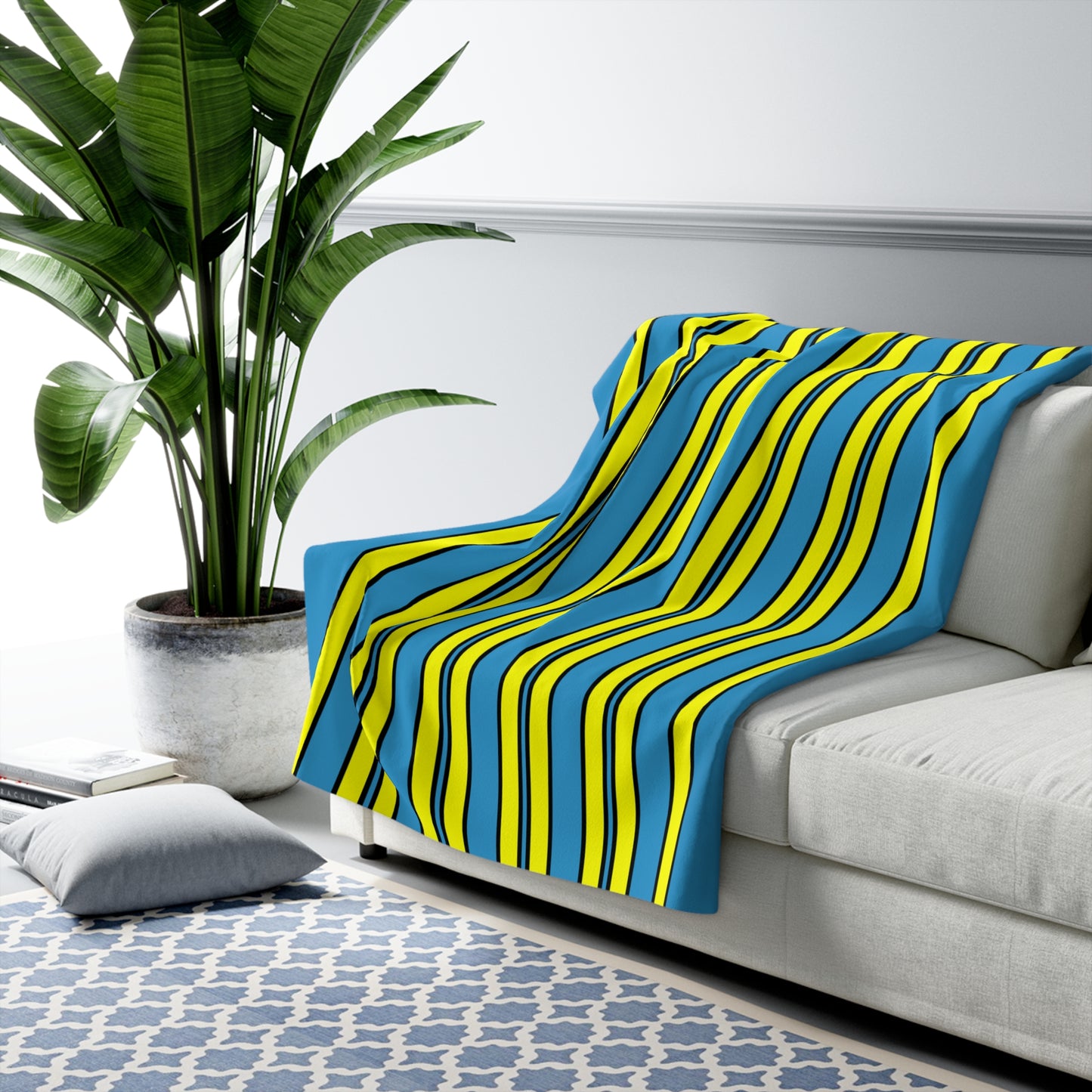 Aruba Retro Stripes Blanket Throw