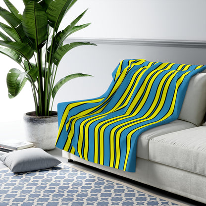 Aruba Retro Stripes Blanket Throw