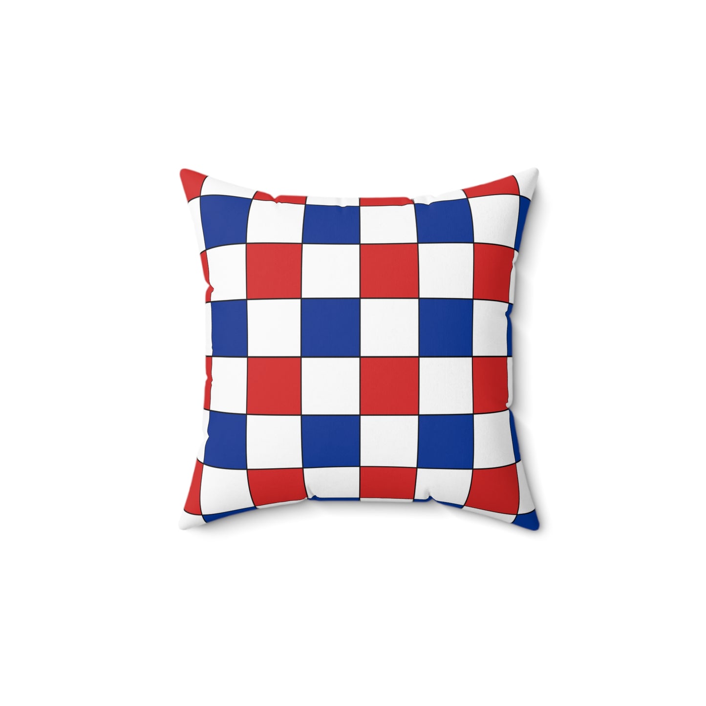 Faroe Islands Retro Check Cushion Pillow