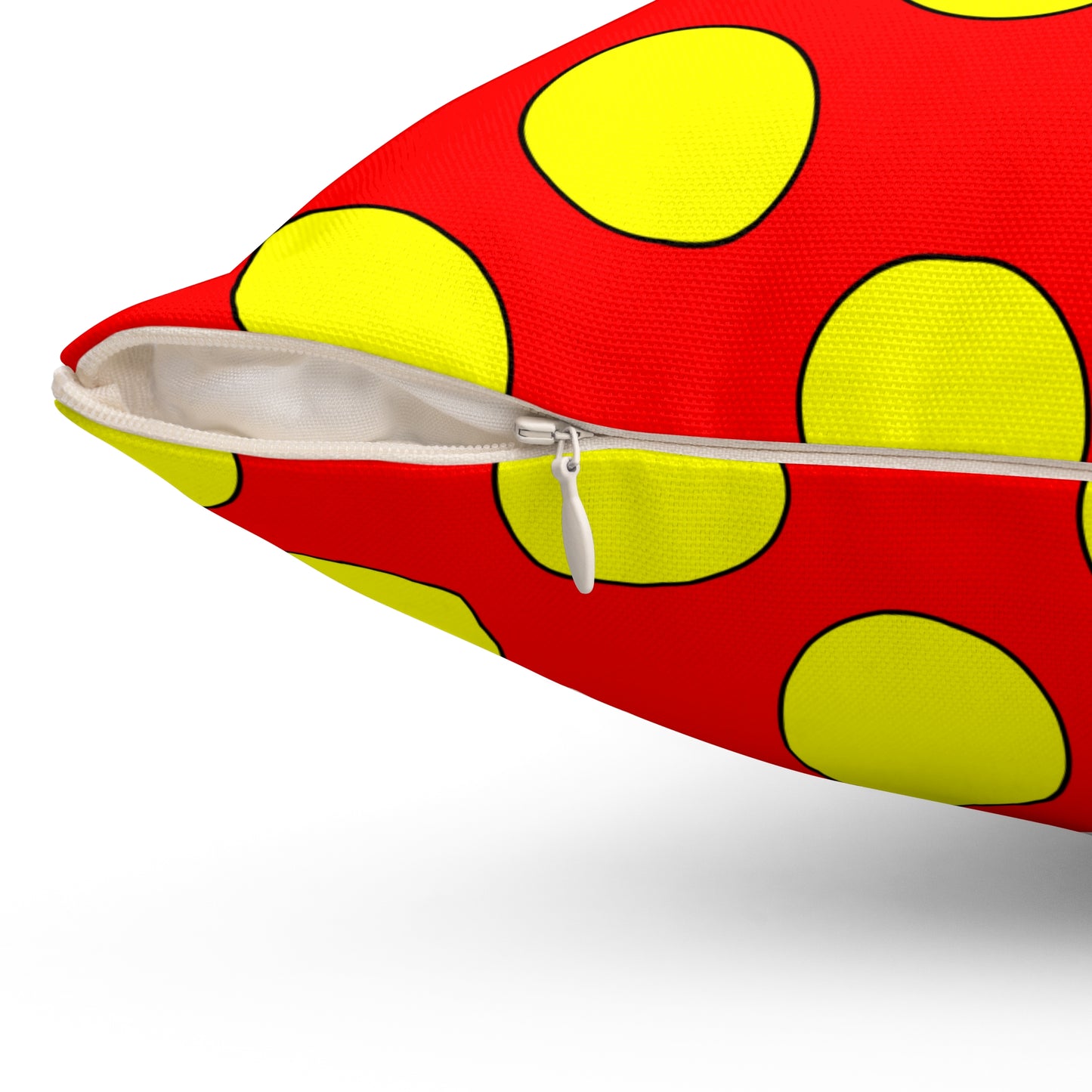 Kyrgyzstan Retro Polka Dots Cushion Pillow
