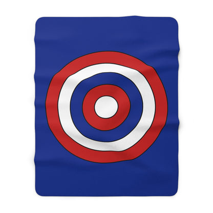Cuba Retro Target Blanket Throw