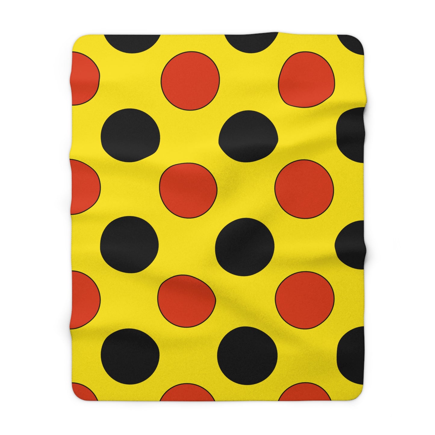 Uganda Retro Polka Dots Blanket Throw