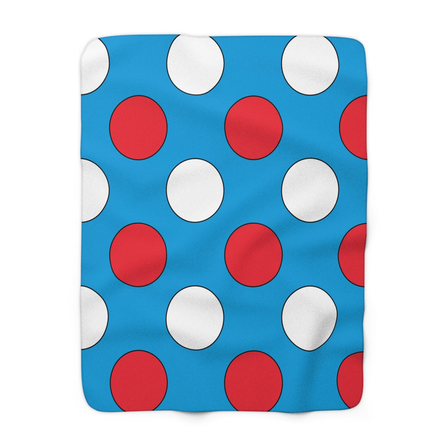 Luxembourg Retro Polka Dots Blanket Throw