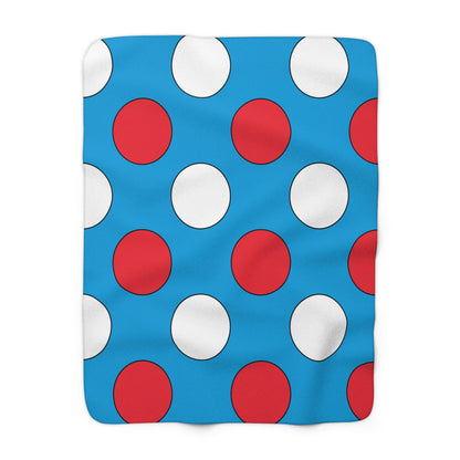 Luxembourg Retro Polka Dots Blanket Throw