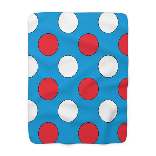 Luxembourg Retro Polka Dots Blanket Throw