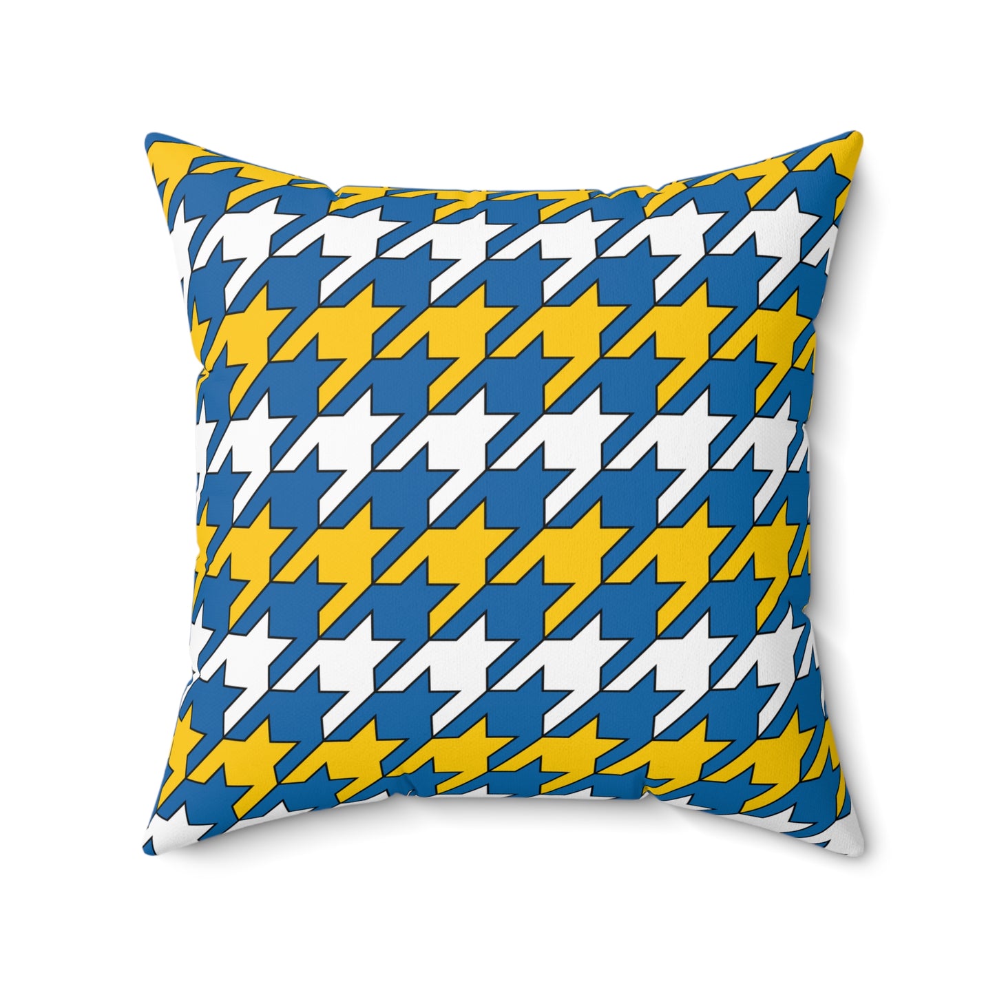Canary Islands Retro Houndstooth Cushion Pillow